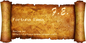 Fortuna Emma névjegykártya